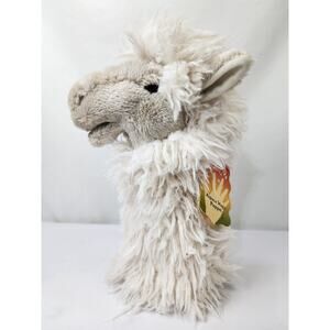 Folkmanis Alpaca Stage Puppet, Solid White Soft Shaggy Fur 2015 NWTs